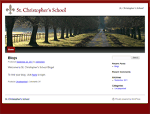 Tablet Screenshot of blogs.stchristophers.com